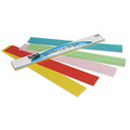 Pacon Kraft Sentence Strips, 5 Colors, Ruled, 3" x 24", PK100 P73400